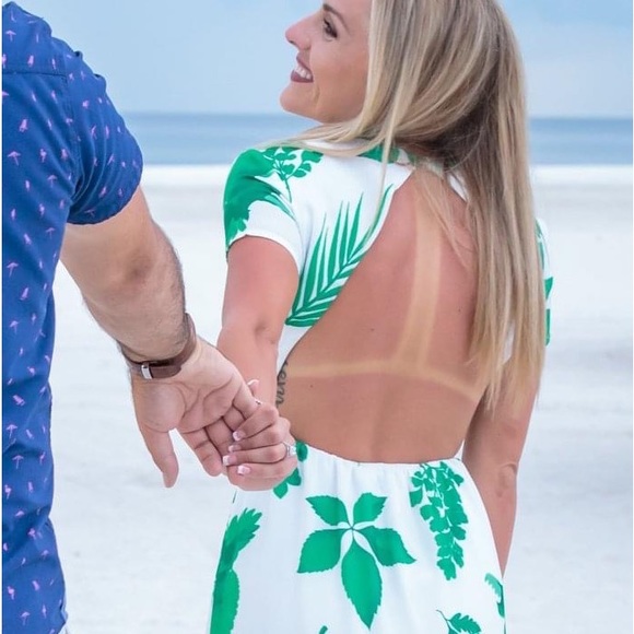 Open back tie front dress - Picture 5 of 7